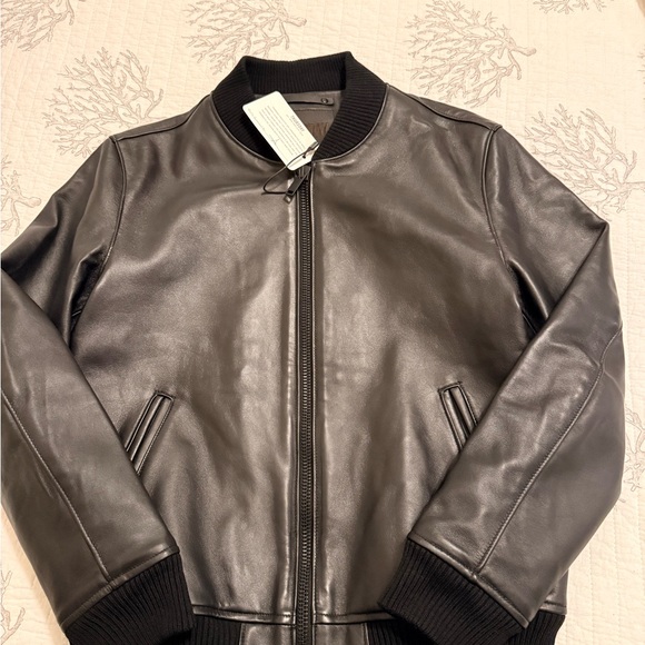Thursday Bomber Jacket Size Medium Lamb Leather New - Picture 6 of 12